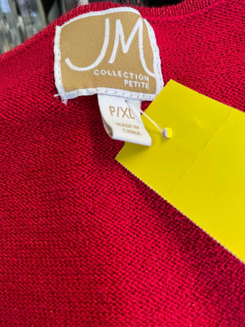 JM Collection Size PXL Red Sweater