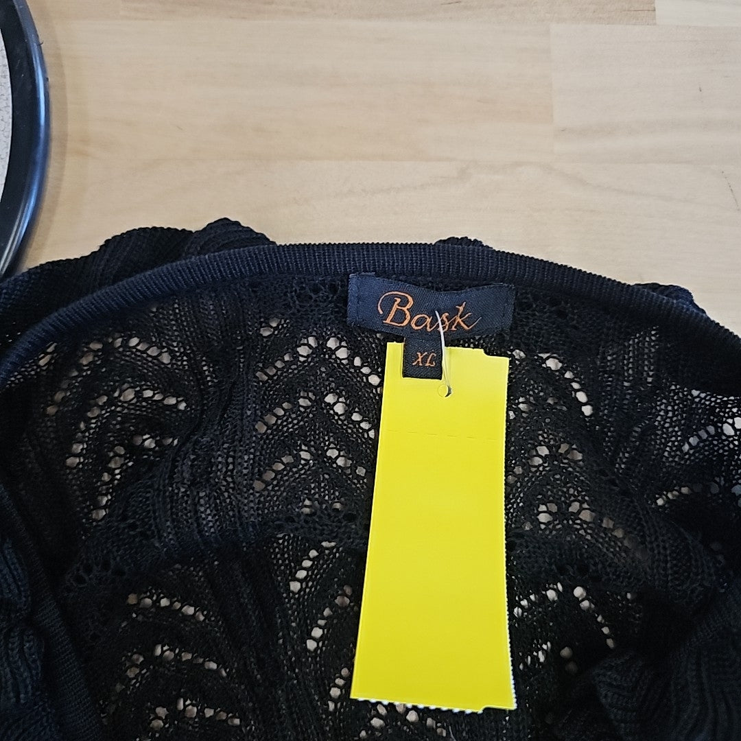 Bask Size M Black Cardigan