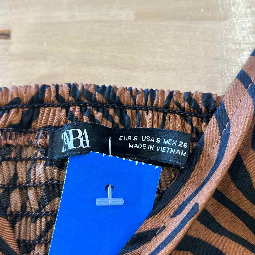 zara Size S Brown Preloved Dress
