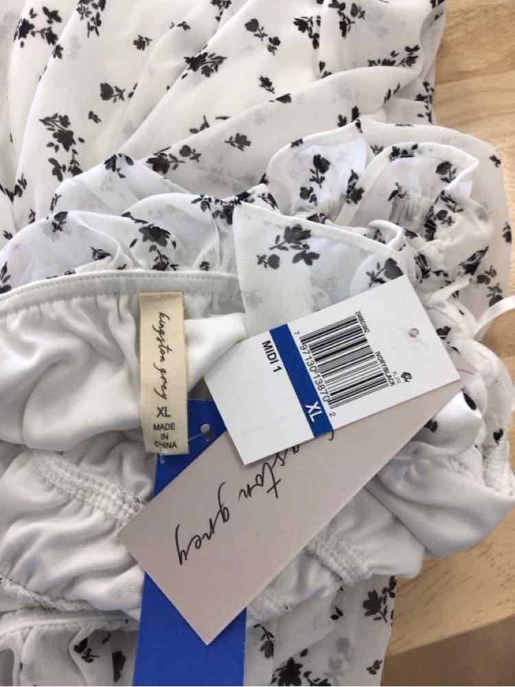 kingston grey Size XL White New Dress