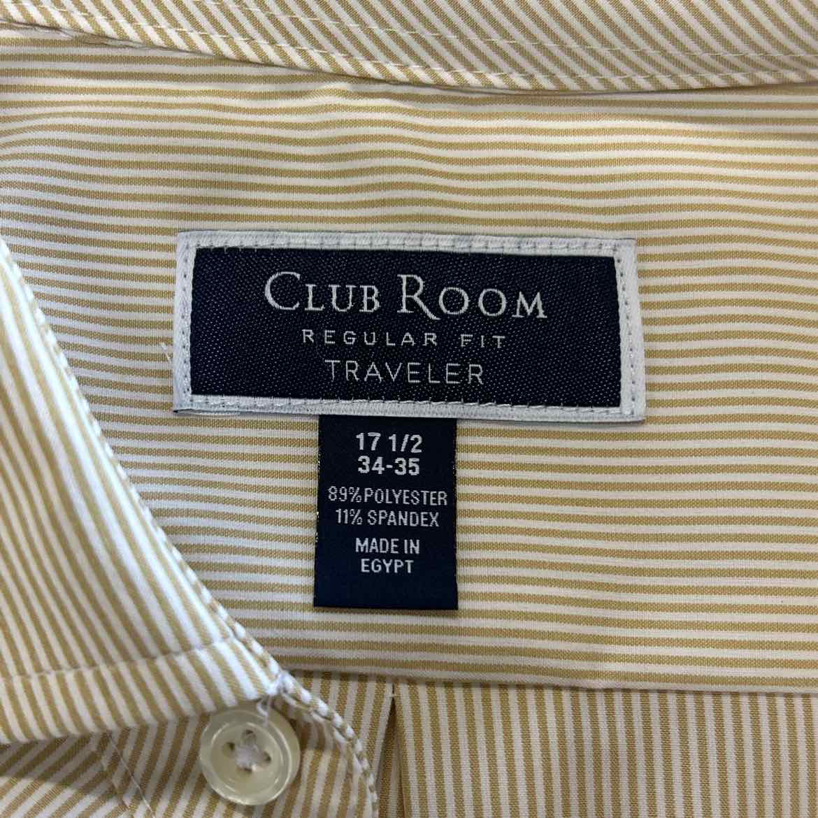 Club Room Mens Fine Stripe Button Down Dress Shirt