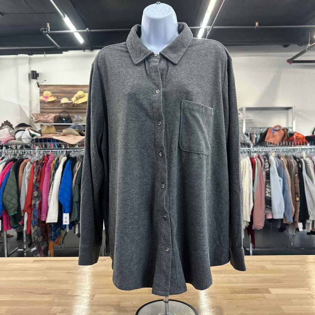 Terra & Sky Size 1X Gray Jacket