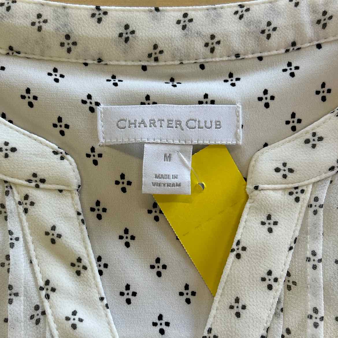 Charter Club Size M White Blouse