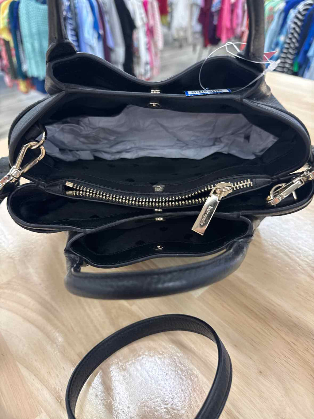 Kate Spade New York Womenâ€™s Pebbled Leather Dumpling Satchel Bag Black