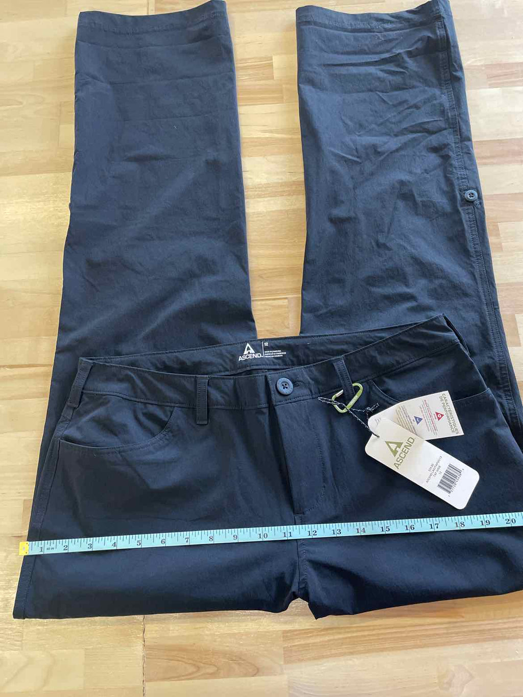 Ascend Size 12 Black MENS Pants