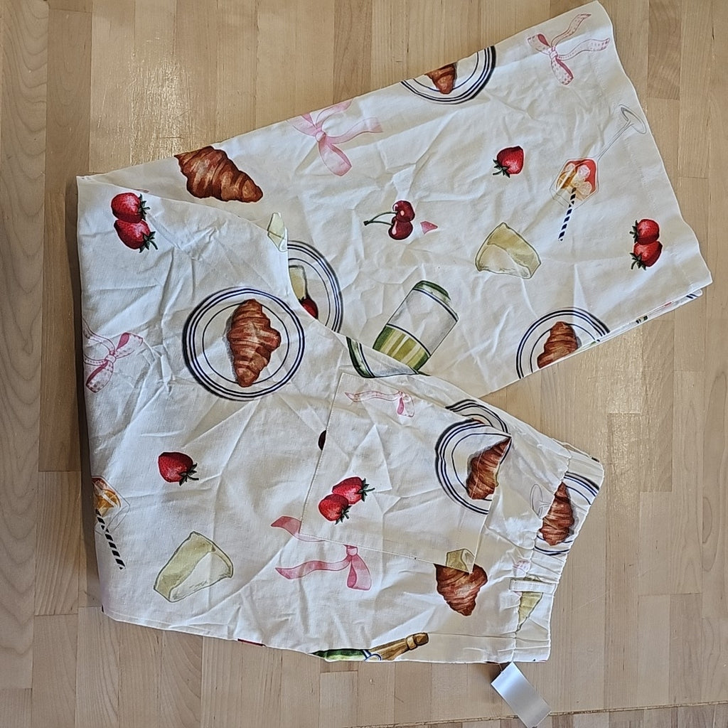 Avec Les Filles Women's Printed High-Rise Wide-Leg Pants