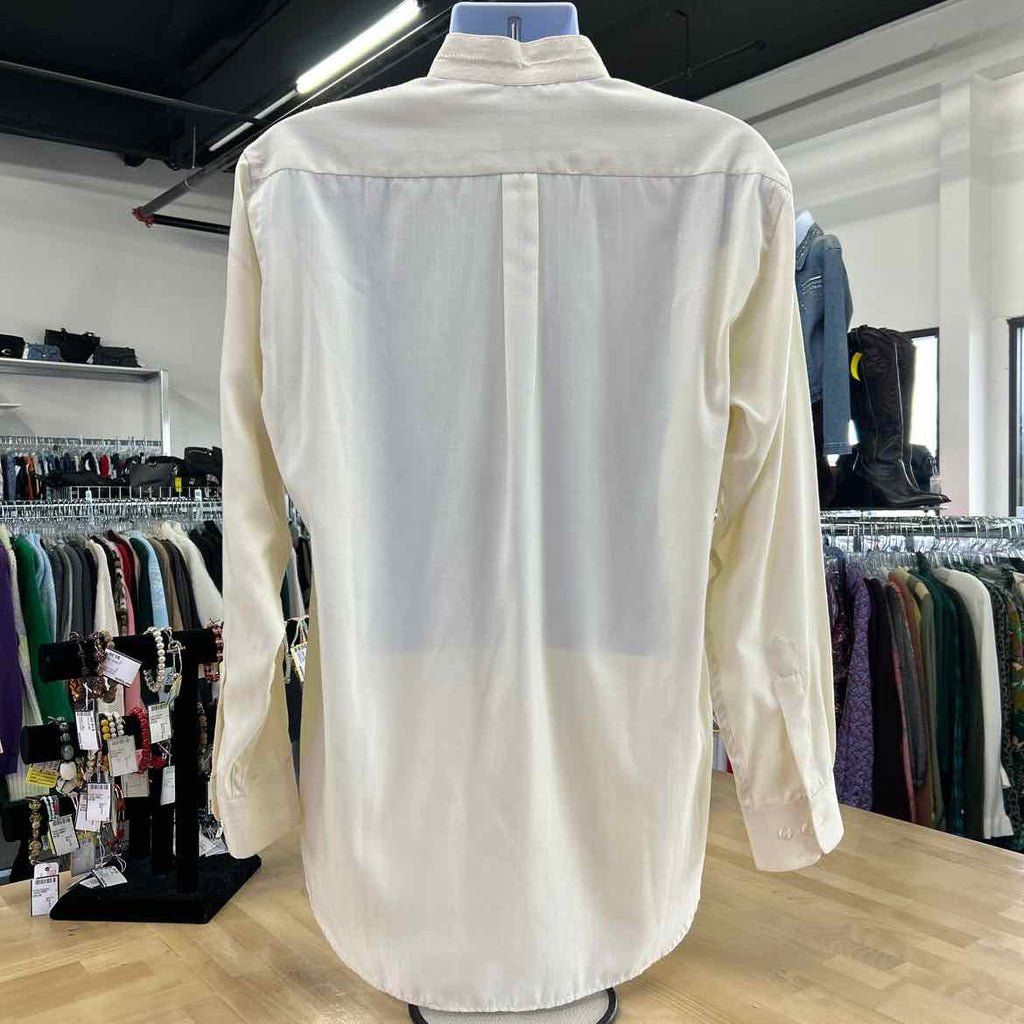 Infiniti Size L Yellow MENS Button Down Shirt