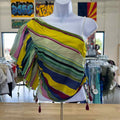Anthropologie Size M Rainbow New Blouse SS