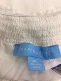 Draper James Size XL White Preloved Sleeveless