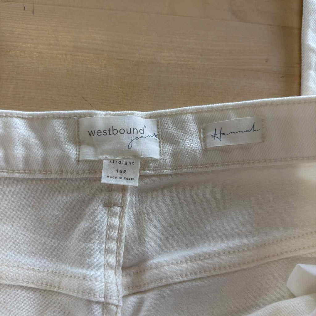 Westbound Size 16 White Preloved Pants
