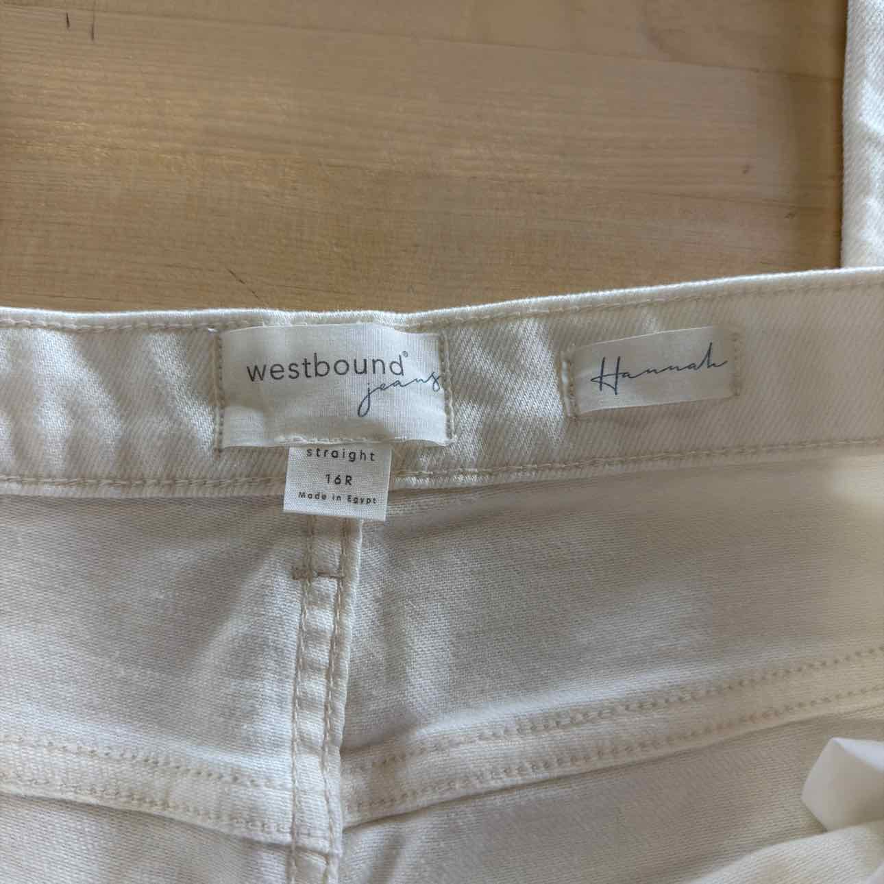 Westbound Size 16 White Preloved Pants
