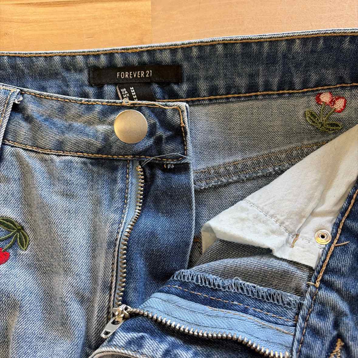 Forever 21 Size M Blue Preloved Skirt
