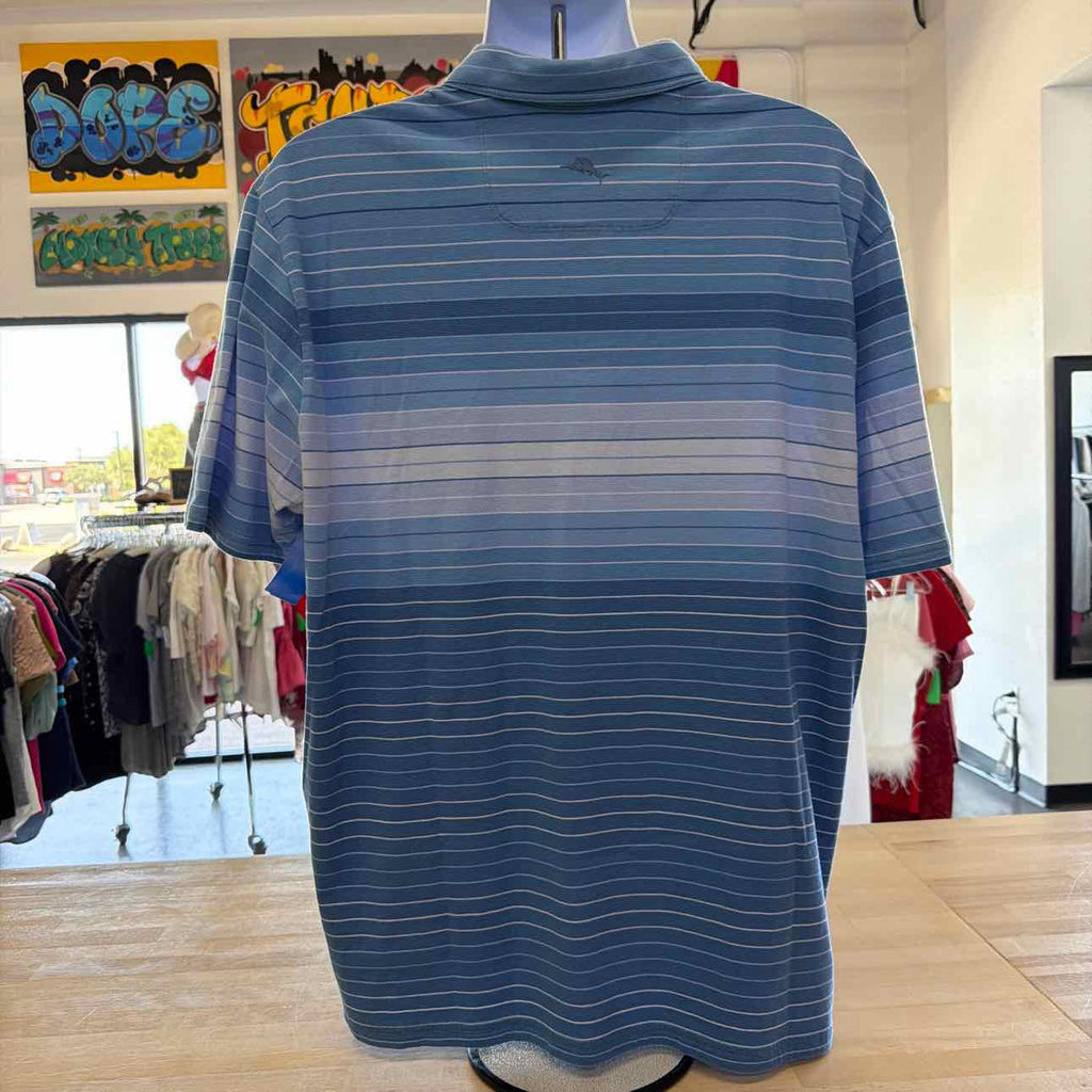 Tommy Bahama Size XXL Blue Preloved MENS Polo