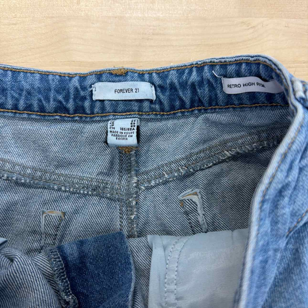 Forever 21 Size 27 Blue Shorts