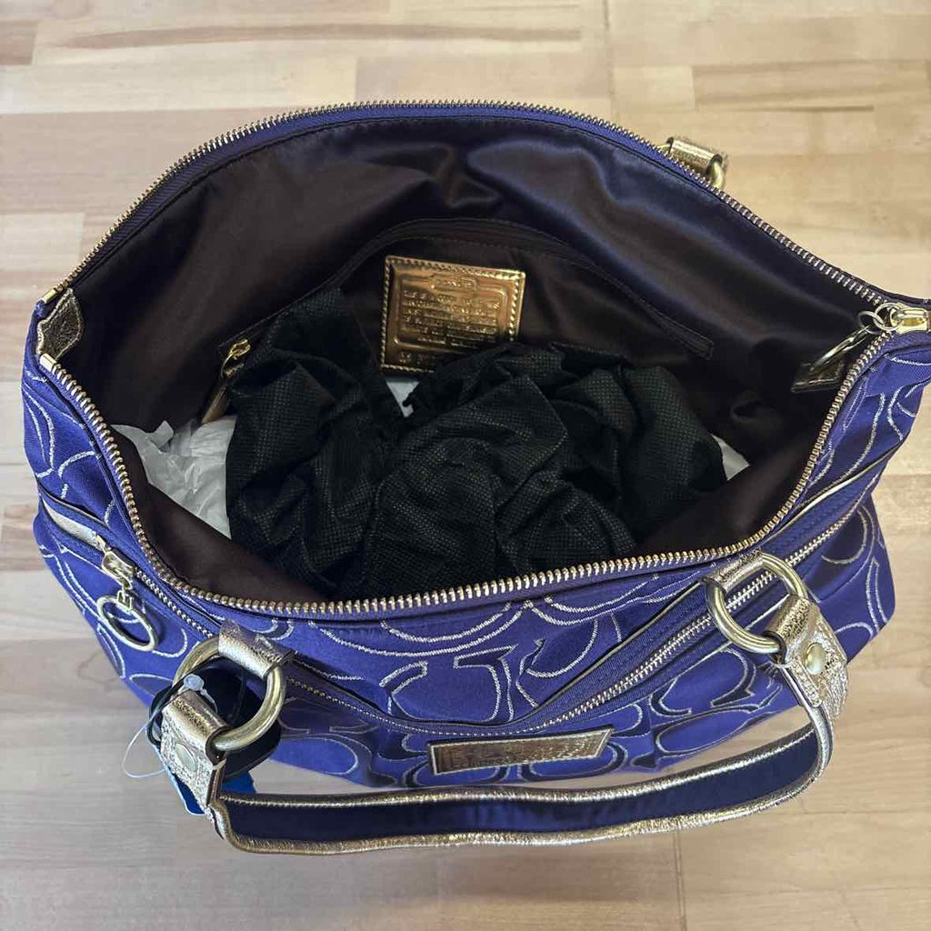 Coach Purple Tote Handbag