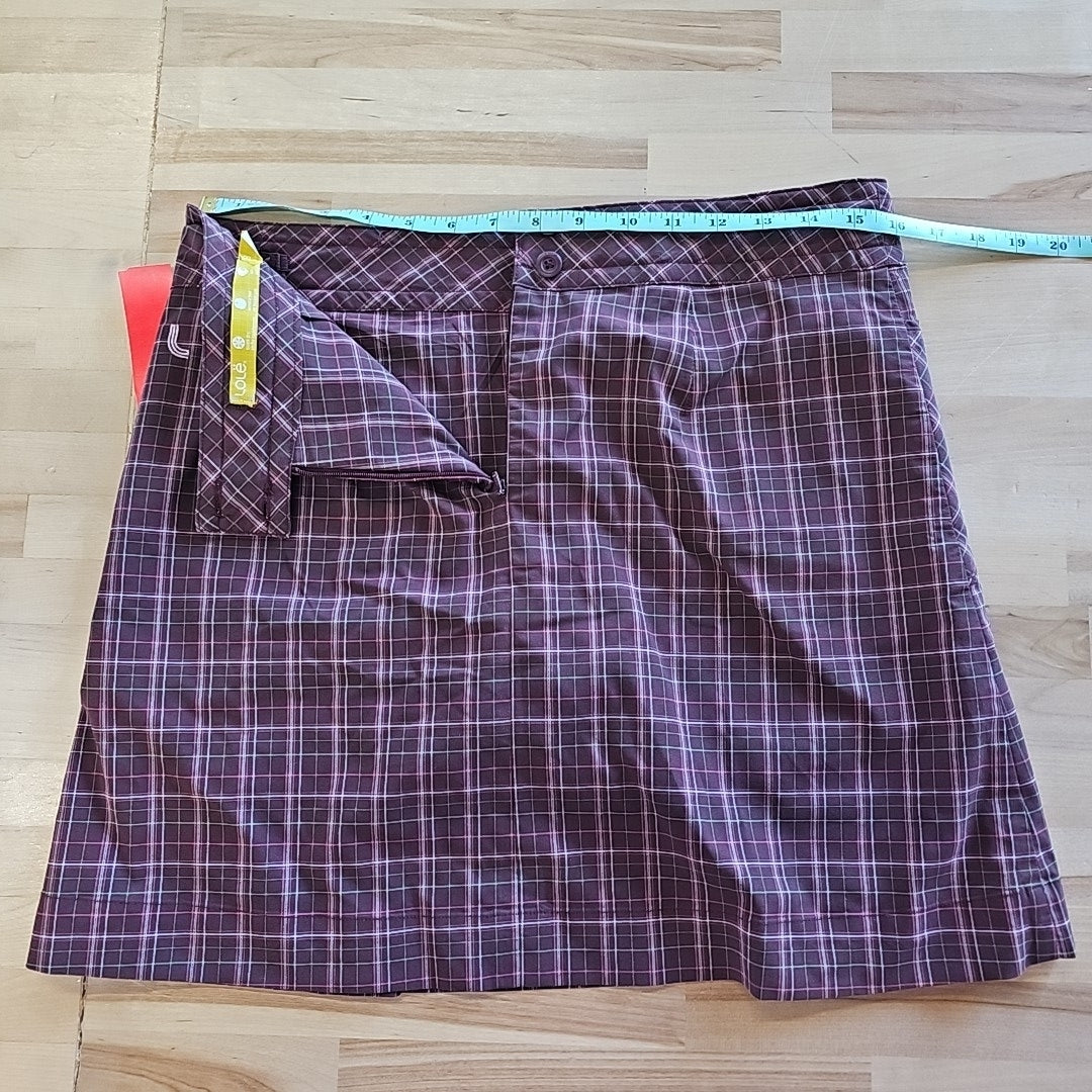 Lole Size 8 Brown & Green Used Skirt