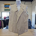 Chico's Size 2 (L) Beige Preloved Vest