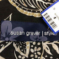 Susan Graver Size One Size Black Preloved Blouse LS