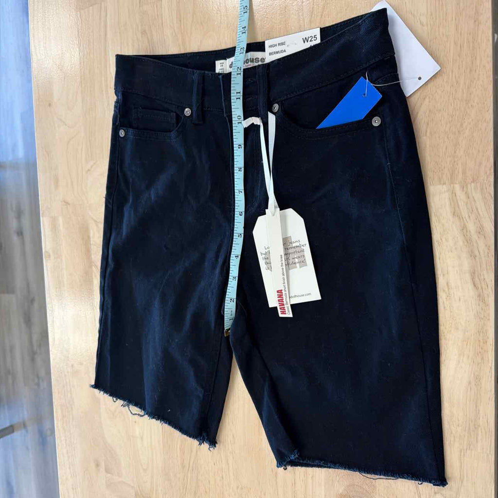 dollhouse Women Size 26 Black New Shorts