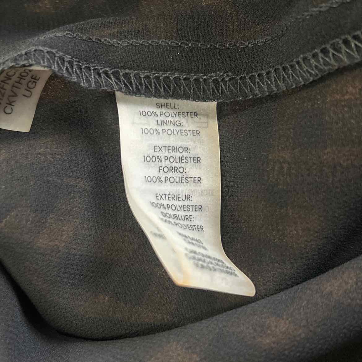 Calvin Klein Size 6 Brown/Black Preloved Skirt