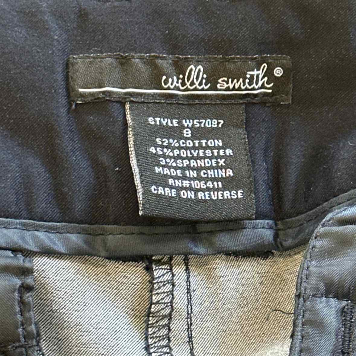 Willi Smith Size 8 Black Shorts
