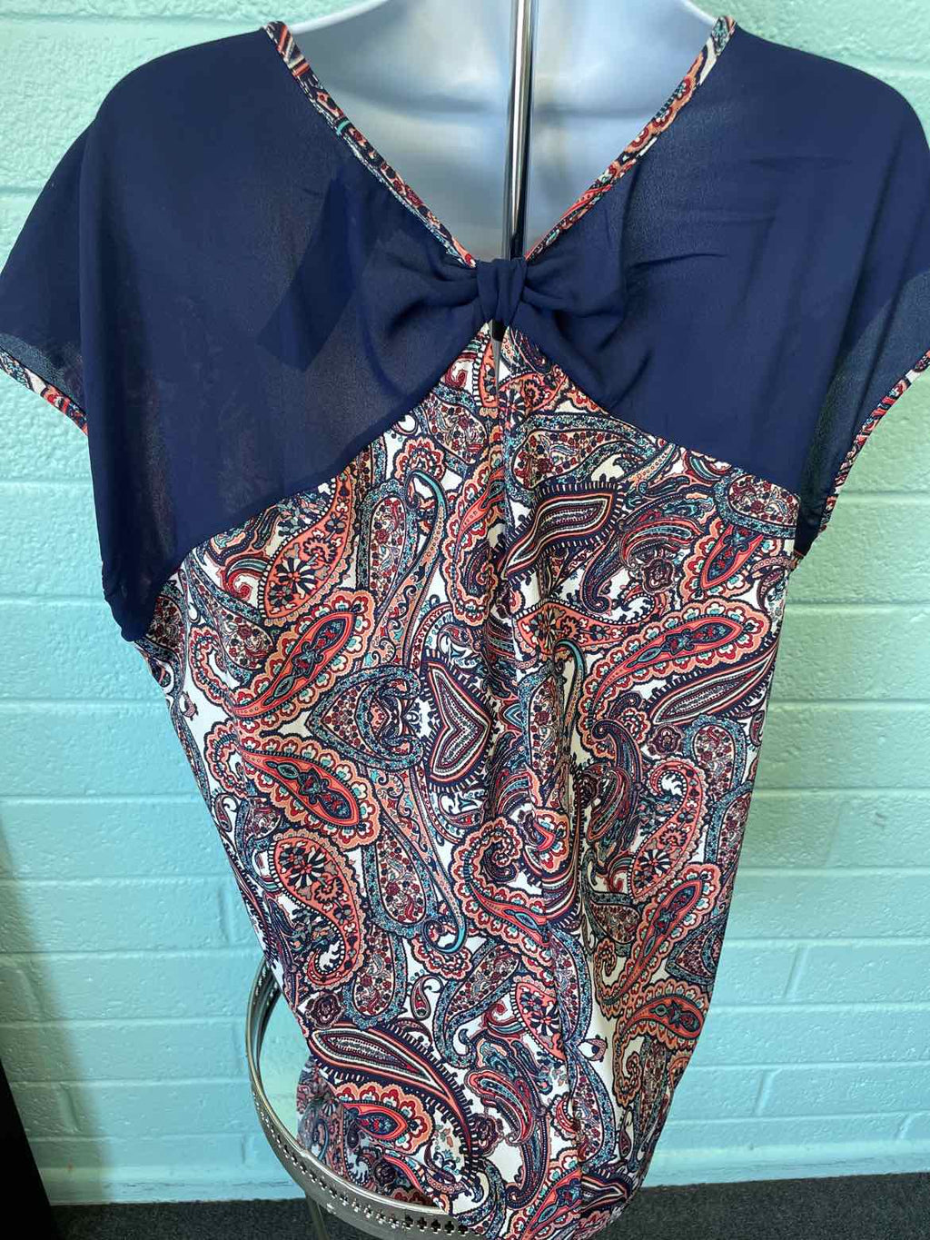 Carol Rose Size L Multi - Fall Knit Top