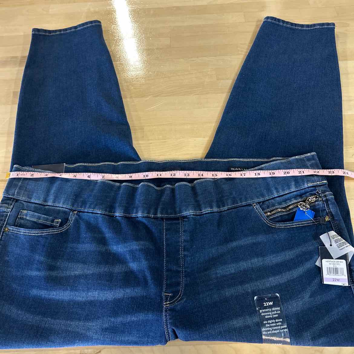 Tommy Hilfiger Size 22W Plus Size Th Flex Gramercy Pull-on Jeans - Rem Wash