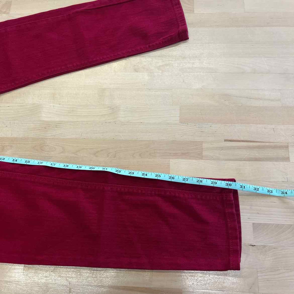 White House Black Market Size 2 Red Denim Preloved Jeans