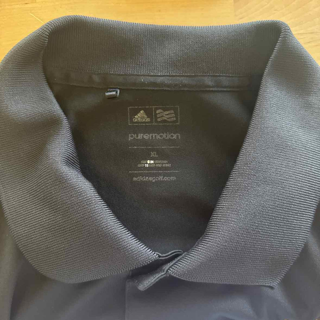 Adidas Size XL Black Preloved MENS Polo