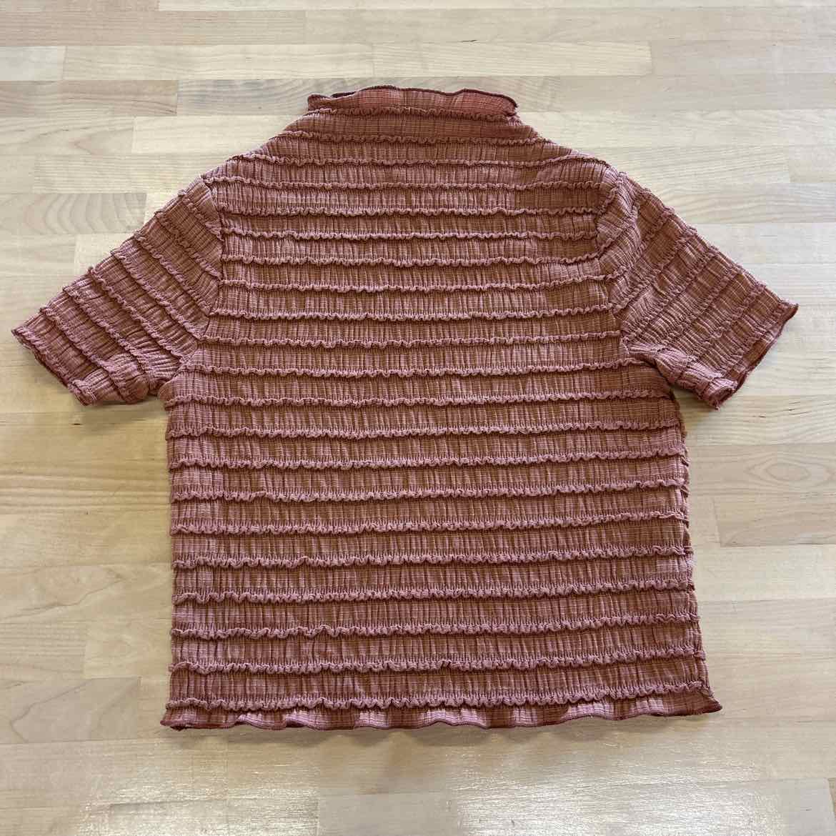 Divided Size M Brown Crop Top
