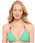 Salt + Cove Size L String Triangle Bikini Top