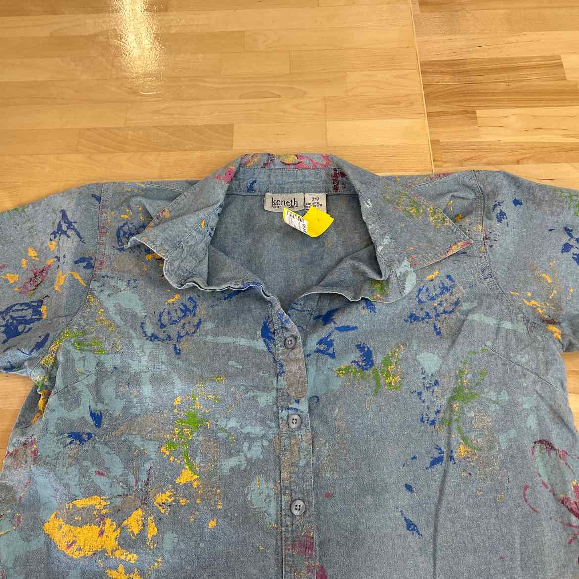 Kenneth Cole Size PL Blue Preloved Button Down SS