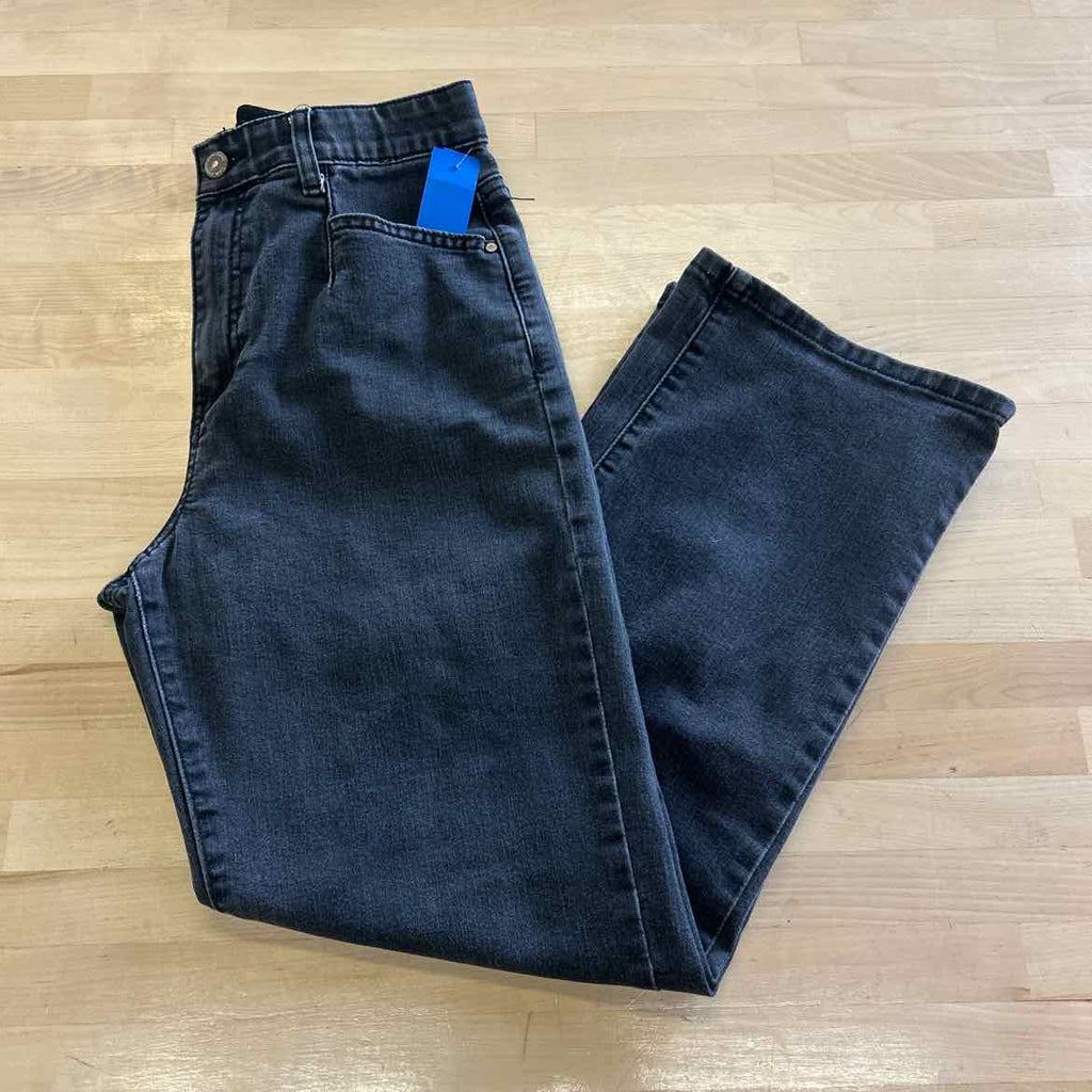 J Vim Size 28 Black & Green prints Denim Preloved Jeans