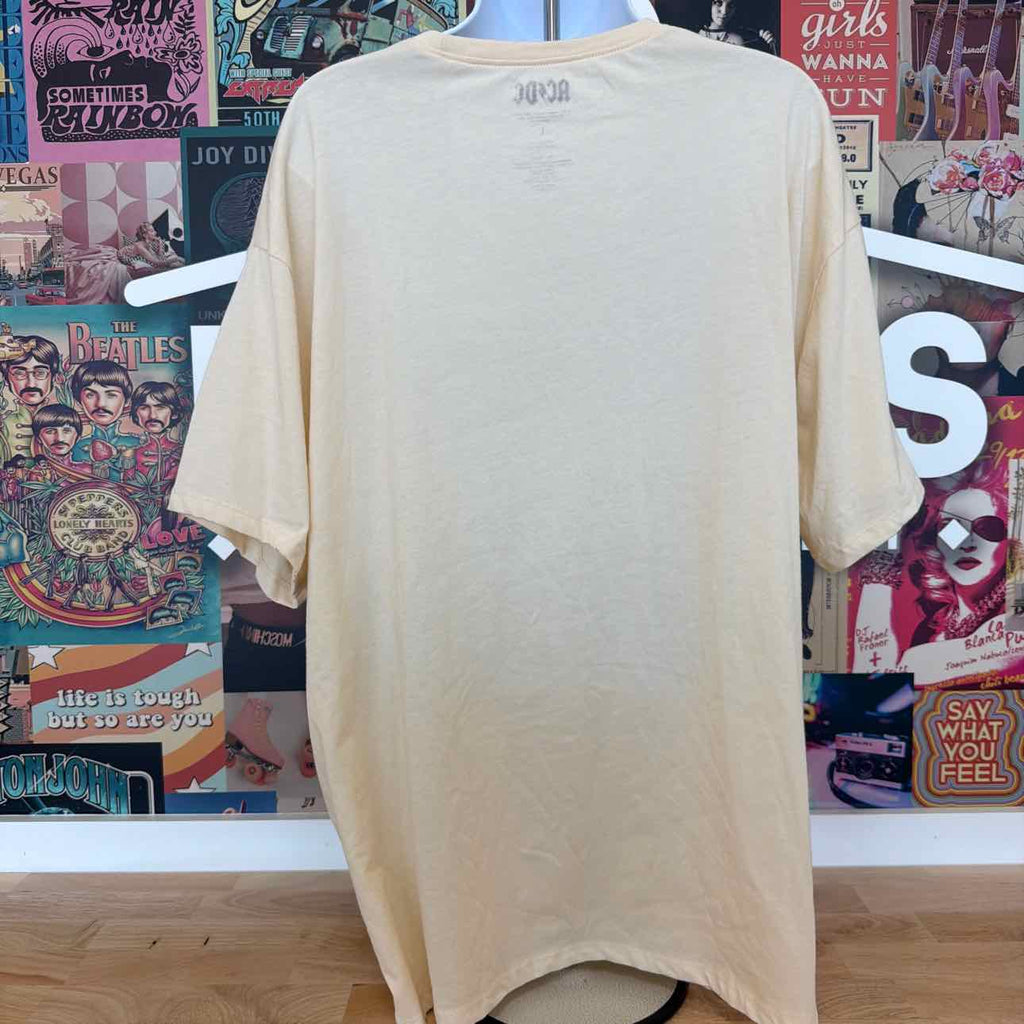 ACDC Size L Acdc Leopard T-Shirt - Bleached Sand