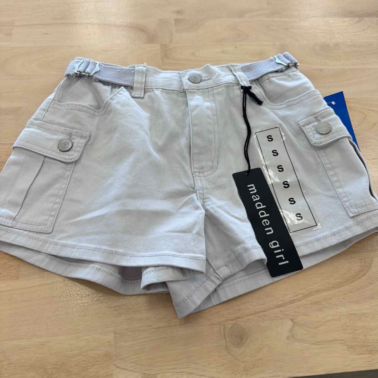Madden Girl Women Size S Gray New Shorts High Rise Utility Shorts
