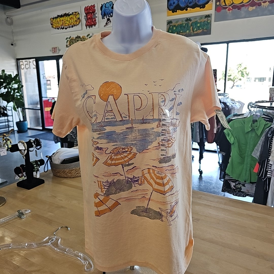 Rebellious One Size S Peach New T-Shirt SS