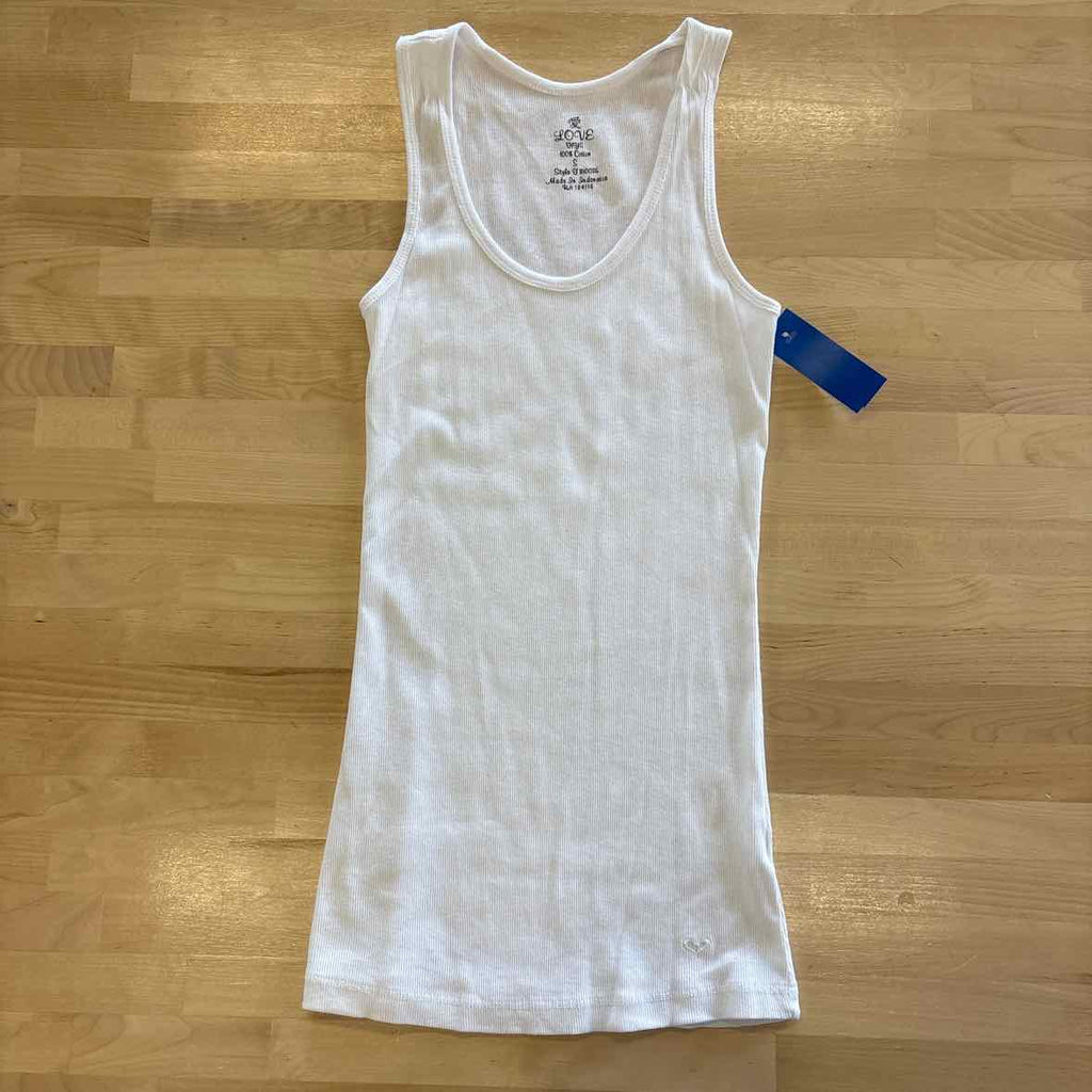 Love Size S White Tank