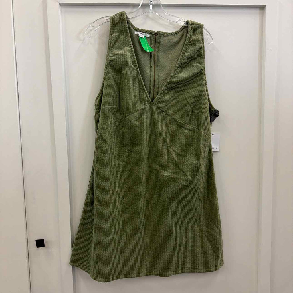 O'Neill Juniors' Poppy Sleeveless Corduroy Mini Dress - Oil Green