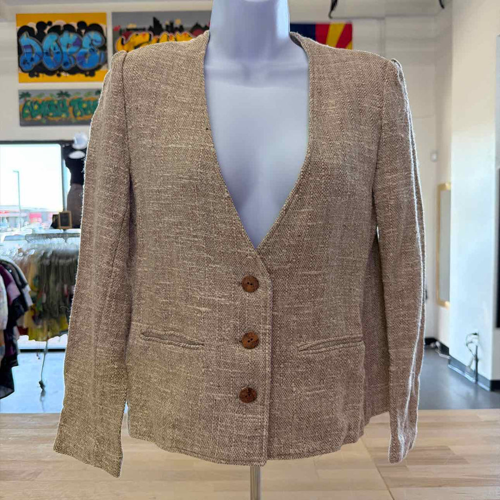 Jack Winter Size M Tan Knit Preloved Jacket