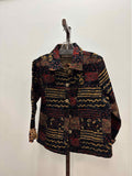 Life Style Size L Black Burgandy Preloved Jacket