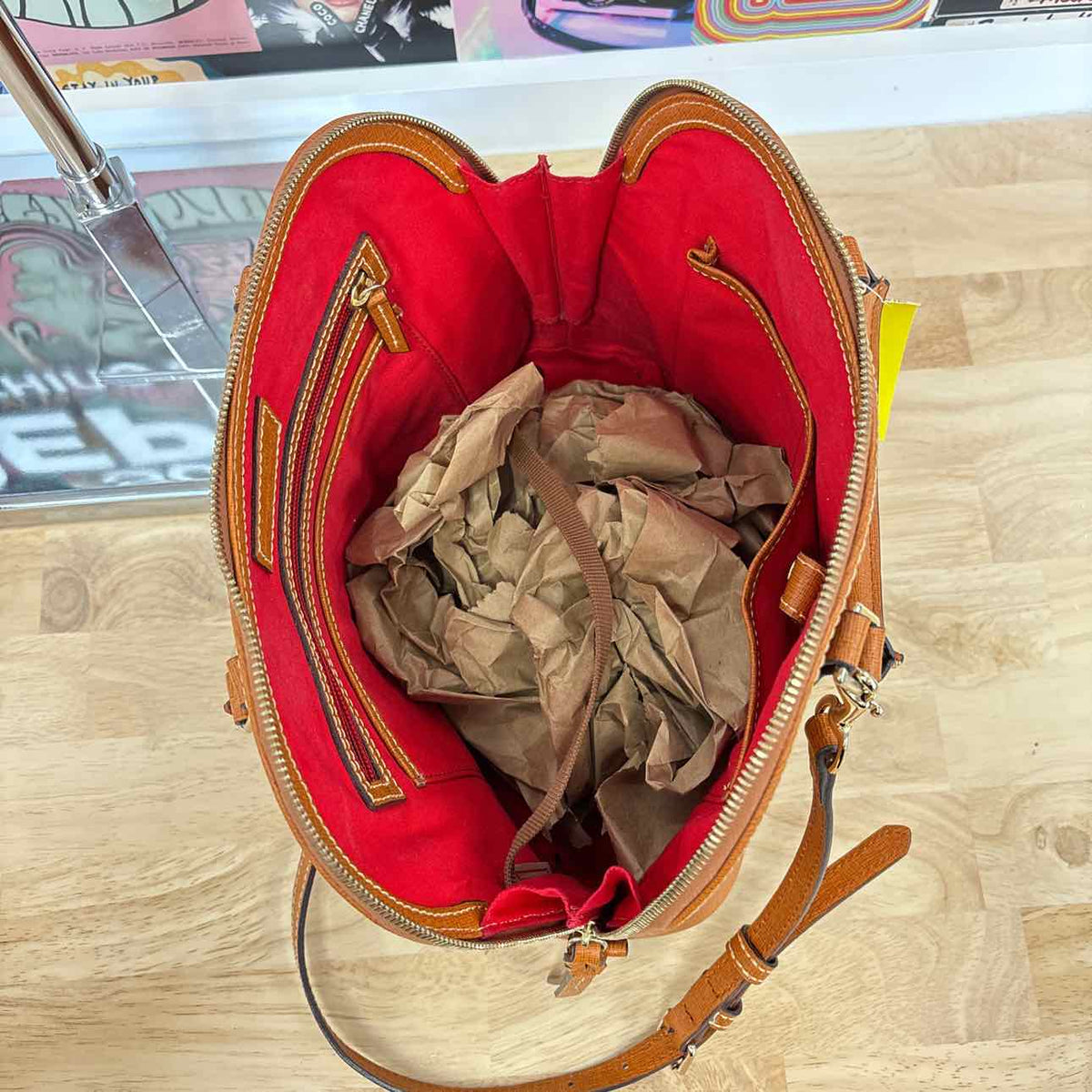 Dooney & Bourke Brown Leather Preloved Handbag