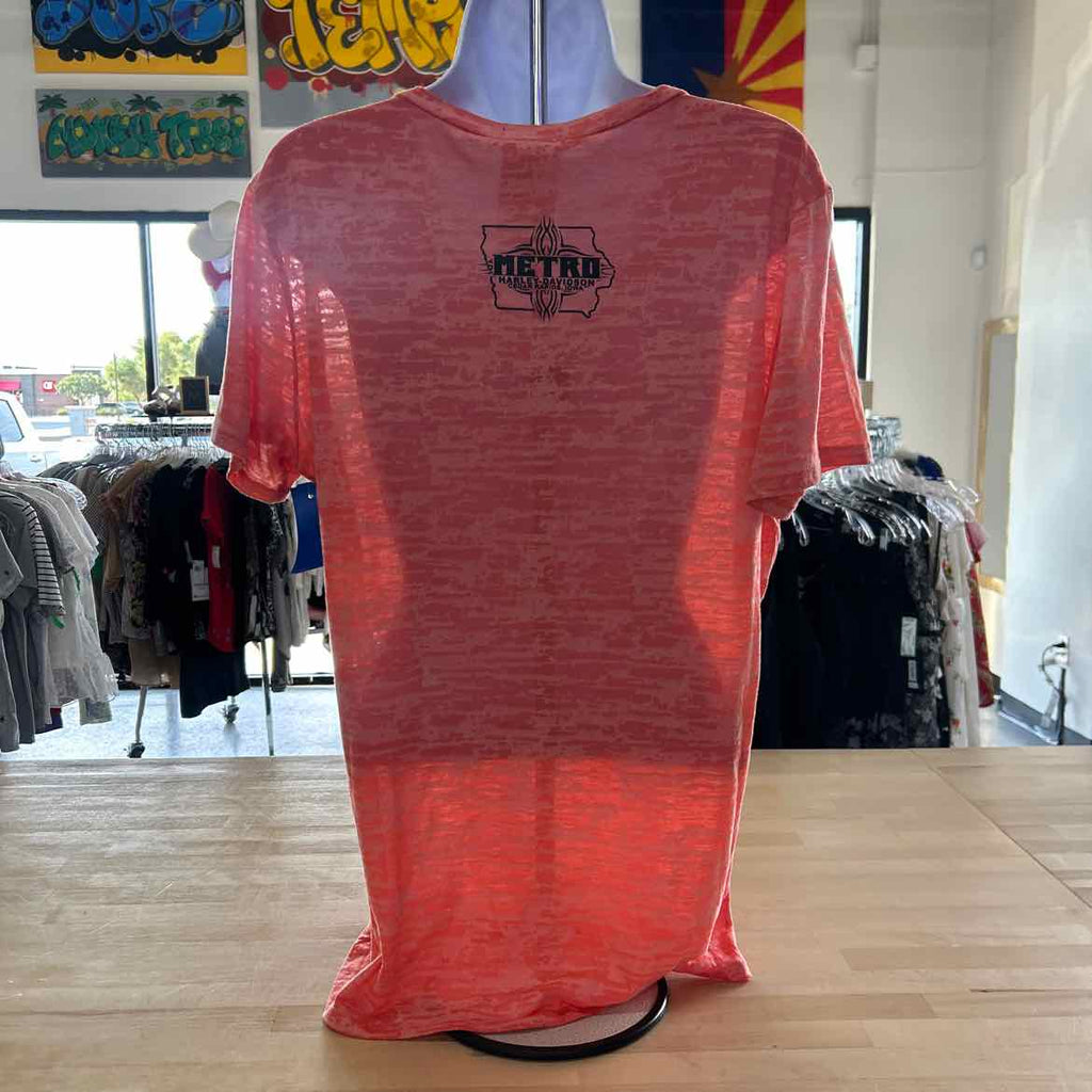 Harley Davidson Size 2X Orange Preloved T-Shirt SS