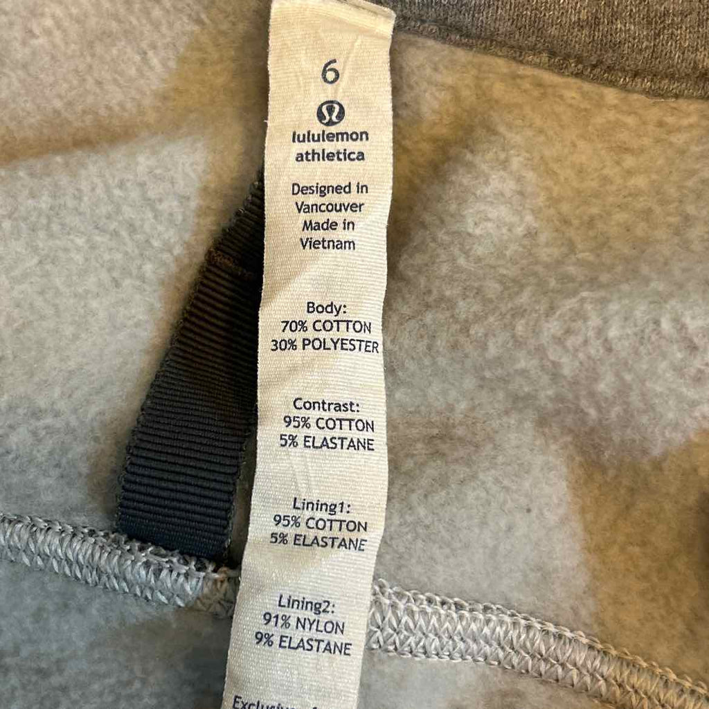 LuluLemon Size 6 Gray Preloved Athletic Jacket