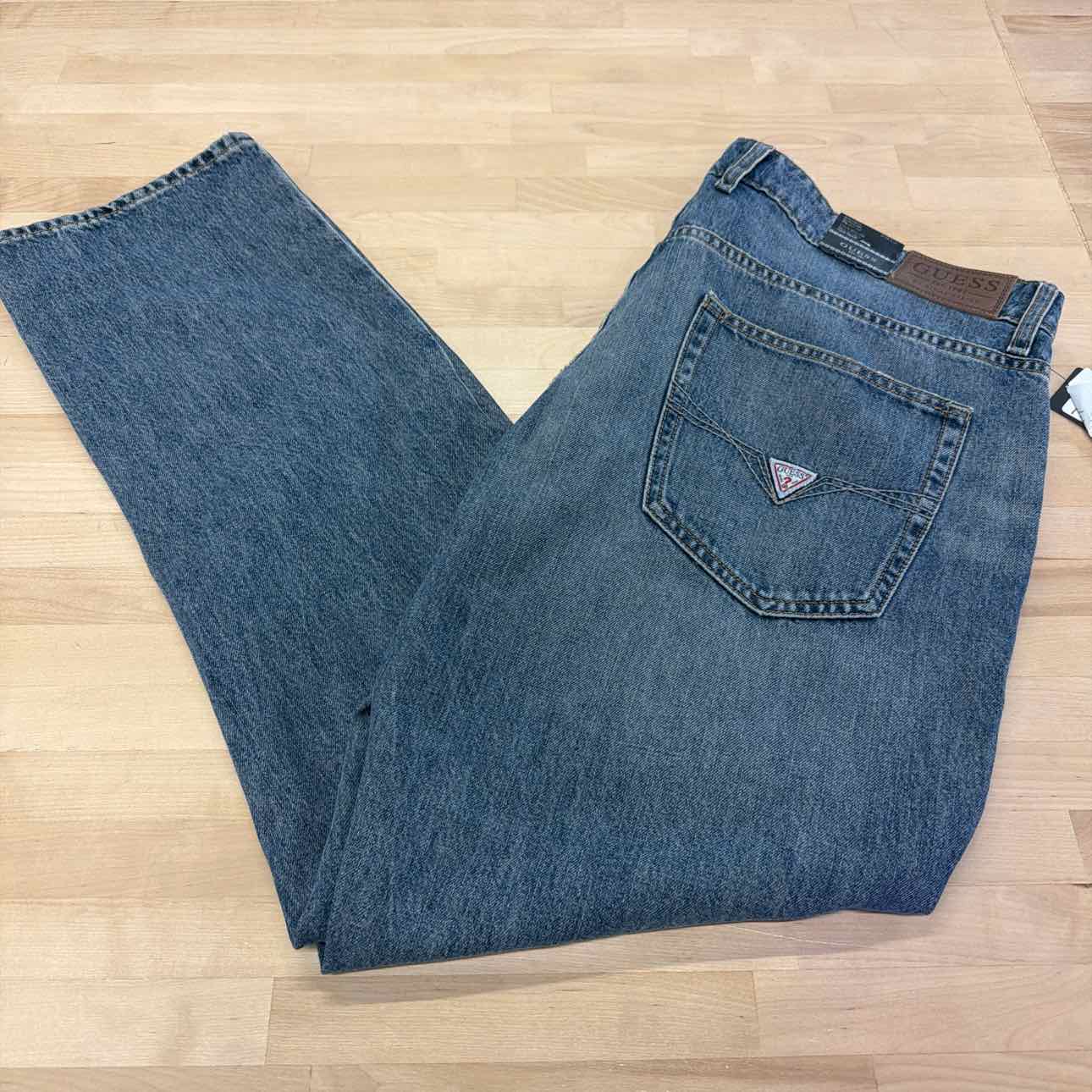 Guess Size 38x32 Blue Denim New Jeans