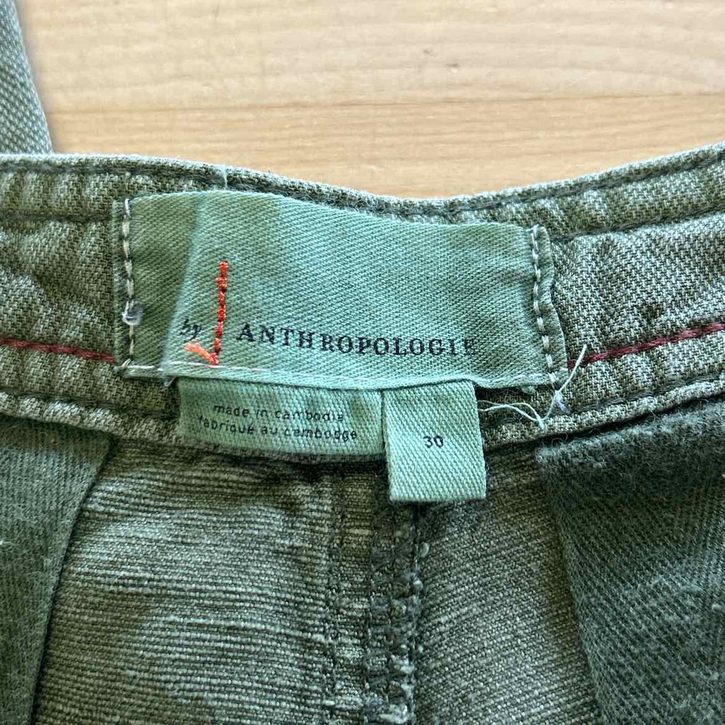 Anthropologie Size 10 Green Preloved Pants