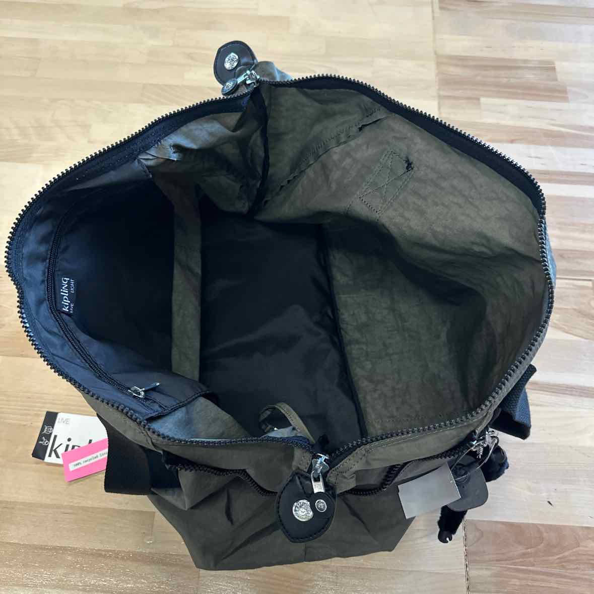 Kipling Art Medium Tote Bag Green Moss