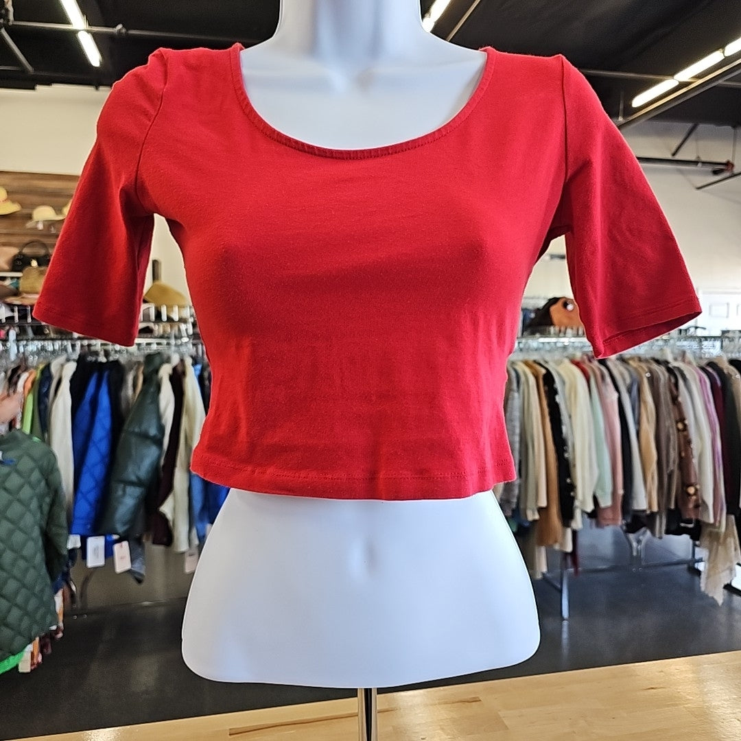 Charlotte Russe Size S Red Shirt