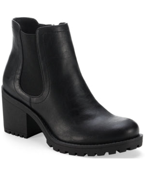 Sun Stone Morghan Lug Block-Heel Booties Black 11M