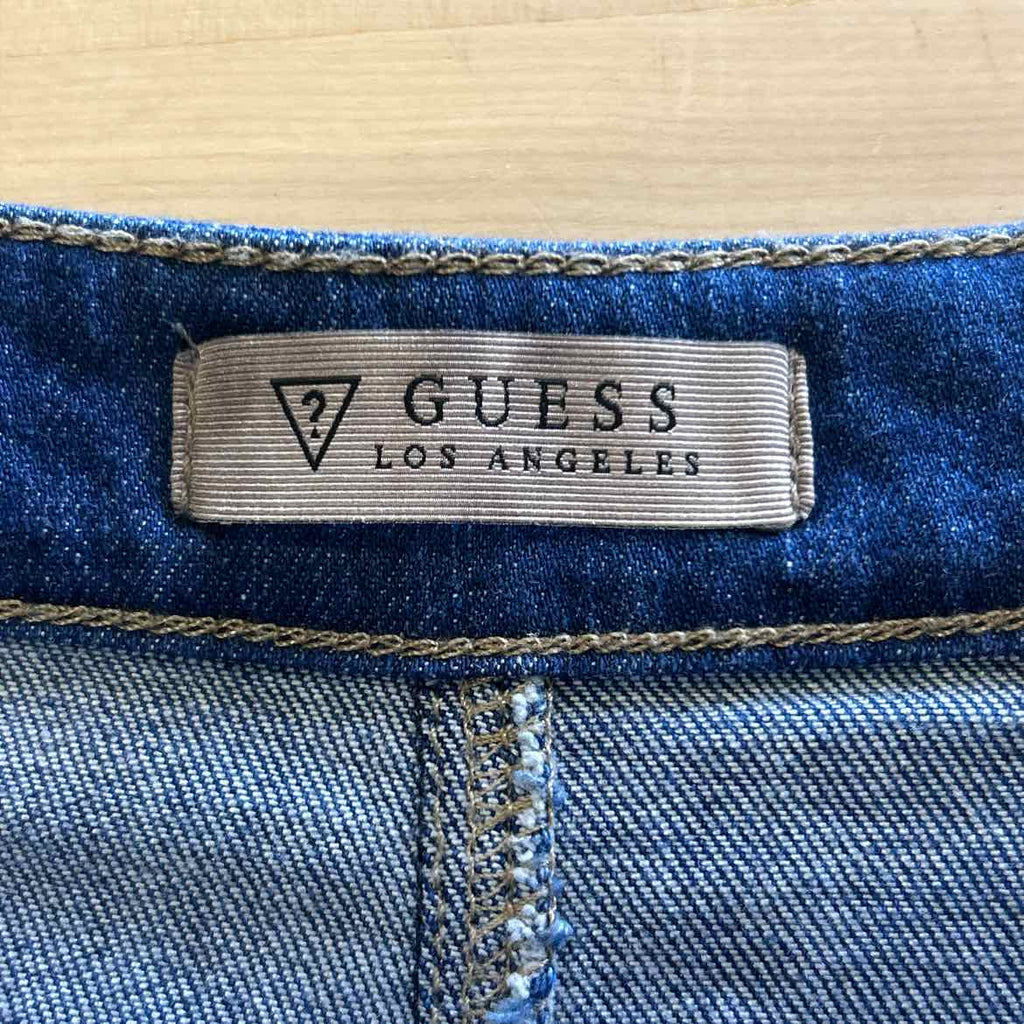 Guess Size 25 Blue Denim Preloved Skirt