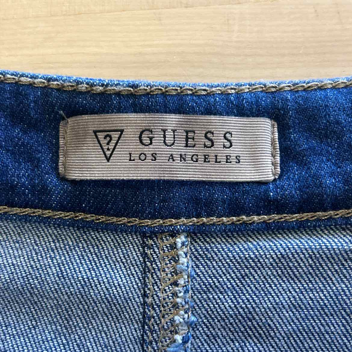 Guess Size 25 Blue Denim Preloved Skirt